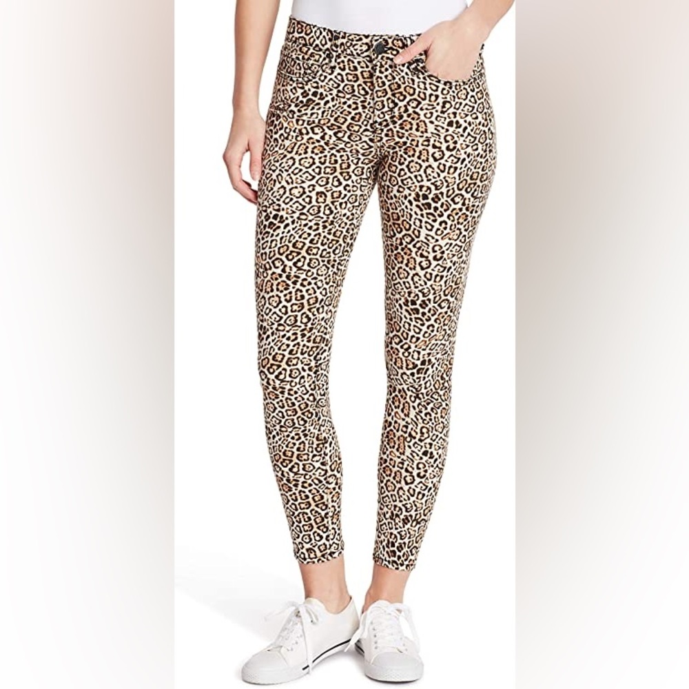 William Rast The Perfect Skinny Jeans Leopard Print 25